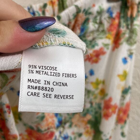 Rachel Ashwell Floral Layered Skirt size Large - Picture 8 of 8